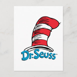 Cartão Postal Logotipo do Dr. Seuss Hat
