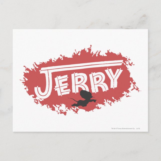 Cartão Postal Logotipo do Jerry Silhouette (Frente)