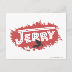 Cartão Postal Logotipo do Jerry Silhouette