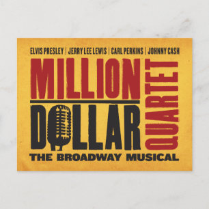 Cartão Postal Logotipo do Million Dollar Quartet
