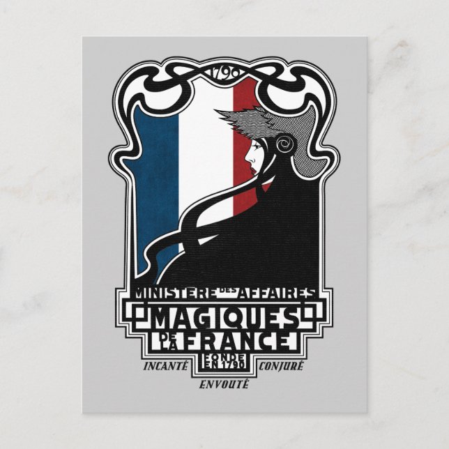 Cartão Postal Logotipo do Ministère des Affaires Magiques de la  (Frente)