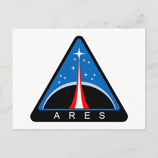 Cartão Postal Logotipo do Projeto Ares da NASA (Frente)