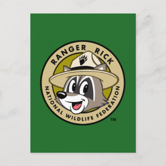 Cartão Postal Logotipo do rick da guarda florestal do rick | da