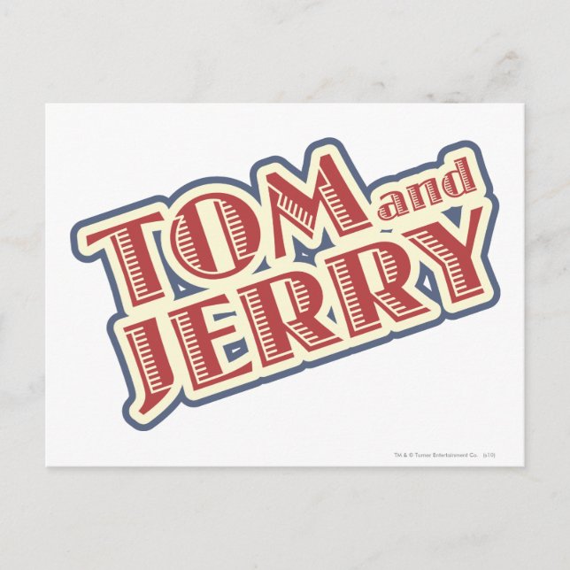 Cartão Postal Logotipo do Tom e do Jerry (Frente)