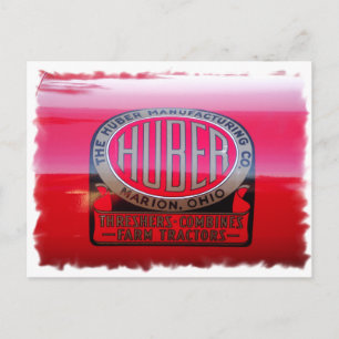 Cartão Postal Logotipo do trator de huber