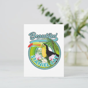 Cartão Postal logotipo do viagem do Staniel Cay