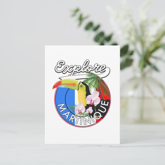 Cartão Postal Logótipo do Viagem Martinique (Em pé/Frente)