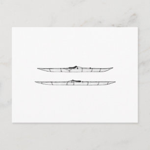 Cartão Postal Logotipo Eskimo Kayaks tradicional (sem título)