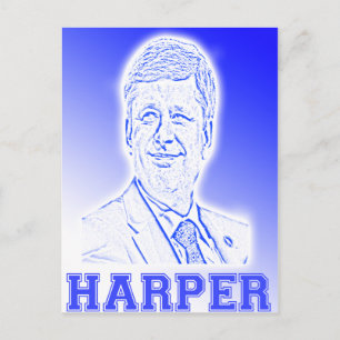 Cartão Postal Logotipo Harper