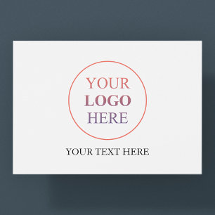 Cartão Postal Logotipo Horizontal Personalizado - Sem Ordem Míni
