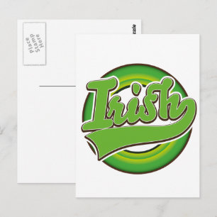 Cartão Postal Logótipo irlandês.