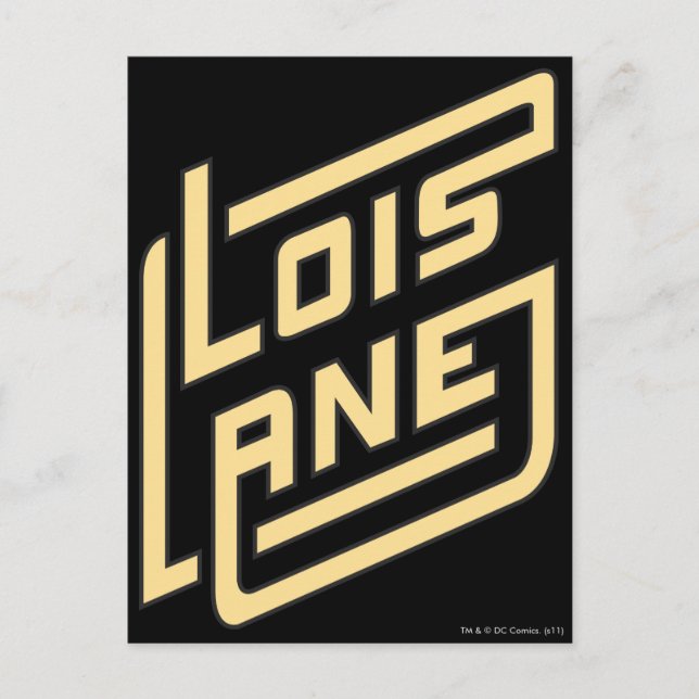 Cartão Postal Logotipo Lois Lane (Frente)