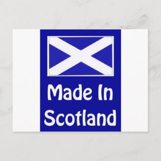 Cartão Postal Logotipo Made In Scotland