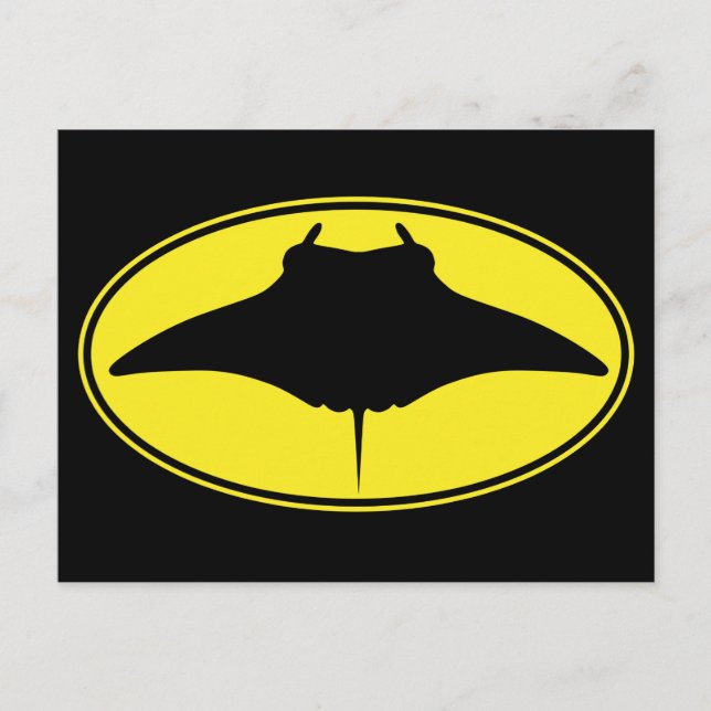 Cartão Postal Logotipo Manta Ray (Frente)