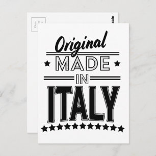 Cartão Postal Logótipo original fabricado em Itália