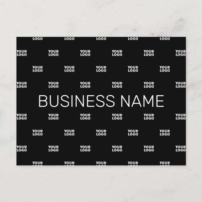 Cartão Postal Logotipo ou padrão de Design moderno com qualquer  (Frente)