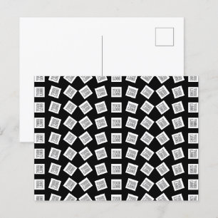 Cartão Postal Logotipo ou padrão de imagem exclusivo Preto (ed
