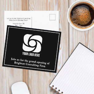 Cartão Postal Logotipo Personalizado de Empresa Abertura Grandio