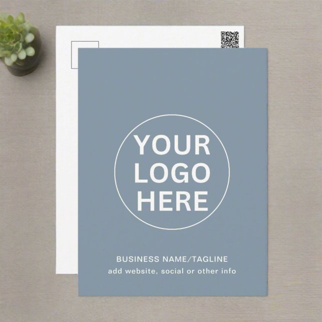 Cartão Postal Logotipo profissional e texto empoeirado (Criador carregado)