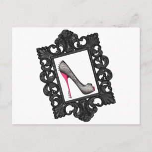 Cartão Postal Logotipo Reptile Stiletto enquadrado