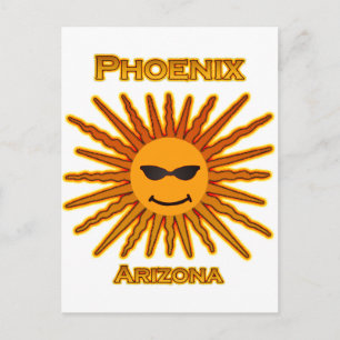 Cartão Postal Logotipo Sun da Arizona Phoenix