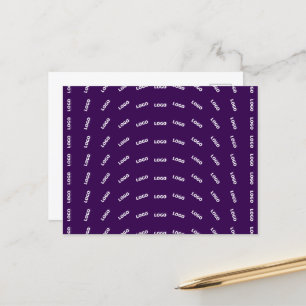Cartão Postal Logotipo Único ou Qualquer Padrão de Imagem Carreg
