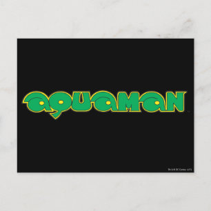 Cartão Postal Logotipo Verde Aquaman