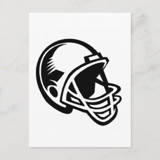 Cartão Postal Logotipos do capacete de futebol
