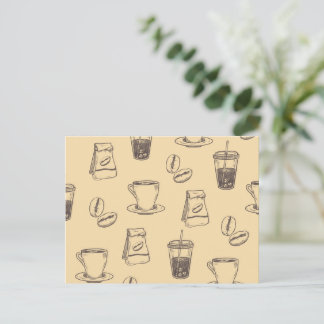 Cartão Postal Loja de Café.
