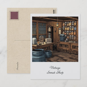 Cartão Postal Loja de Doces Antigos Personalizada Geral 