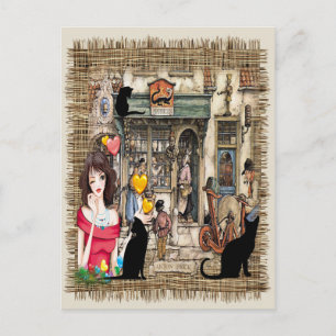 Cartão Postal Loja de produtos químicos Anton Pieck