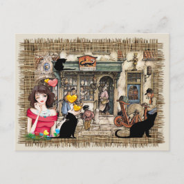 Cartão Postal Loja de produtos químicos Anton Pieck
