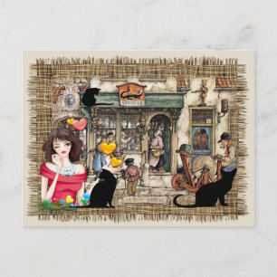 Cartão Postal Loja de produtos químicos Anton Pieck