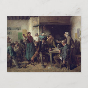 Cartão Postal Loja de vinho segunda-feira, 1858