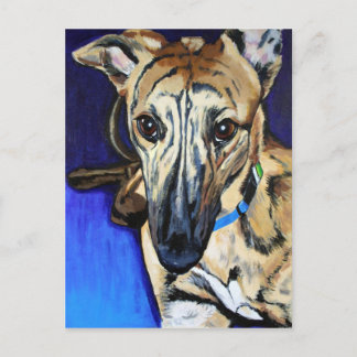 Cartão Postal Loki - Lurcher dog