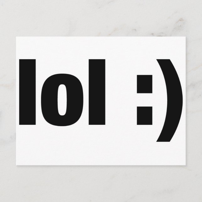 Cartão Postal lol (Frente)