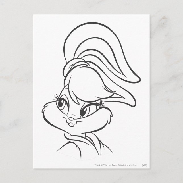 Cartão Postal Lola Bunny Expressivo (Frente)