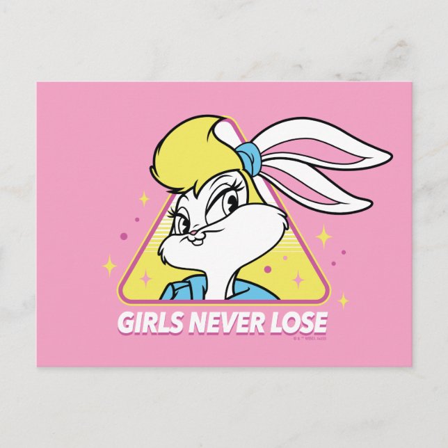 Cartão Postal Lola Bunny Garotas Nunca Perdem (Frente)