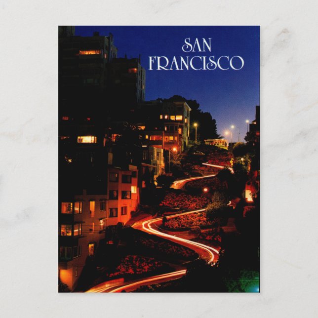 Cartão Postal Lombard Street São Francisco (Frente)