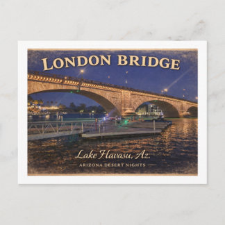 Cartão Postal London Bridge Lago Havasu Arizona