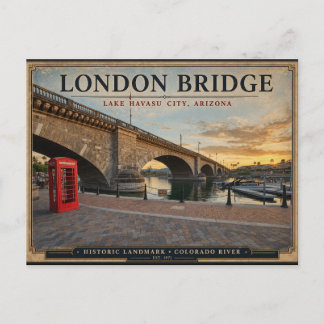 Cartão Postal London Bridge Lago Havasu Arizona