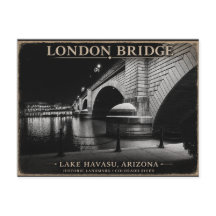 London Bridge Preto e Branco Noturno