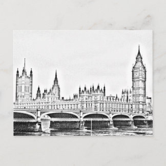 Cartão Postal LONDON clássico