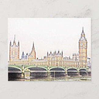 Cartão Postal LONDON clássico
