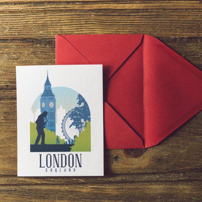 Cartão Postal London England Skyline (London England Postcard)