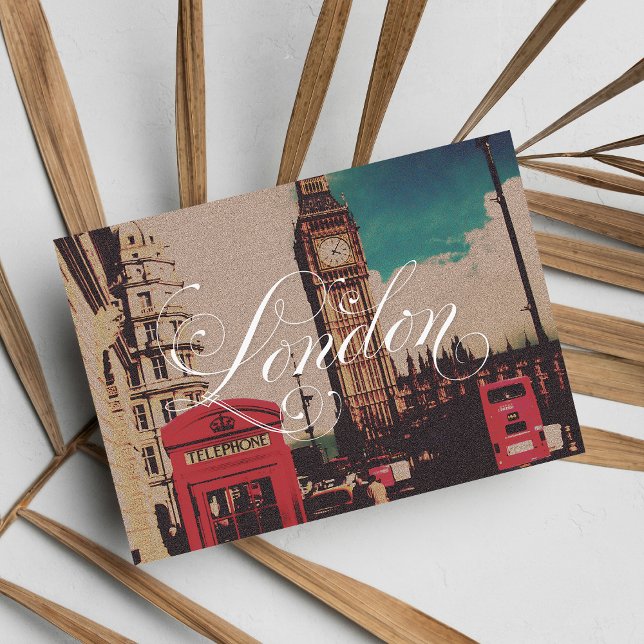 Cartão Postal London Landmark Vintage Photo (London Landmark Vintage Photo Postcard )