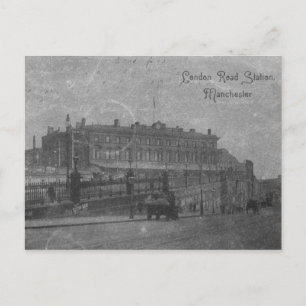 Cartão Postal London Road Station, Manchester, c.1910