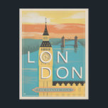 Cartão Postal Londres - A Milha Quadrada<br><div class="desc">Anderson Design Group é uma ilustração e design de prêmio vencedora em Nashville,  Tennessee. O fundador Joel Anderson dirige uma equipe de artistas talentosos para criar a arte original da poster,  que se parece com impressões clássicos de propaganda desde a 1920 até os anos 60.</div>