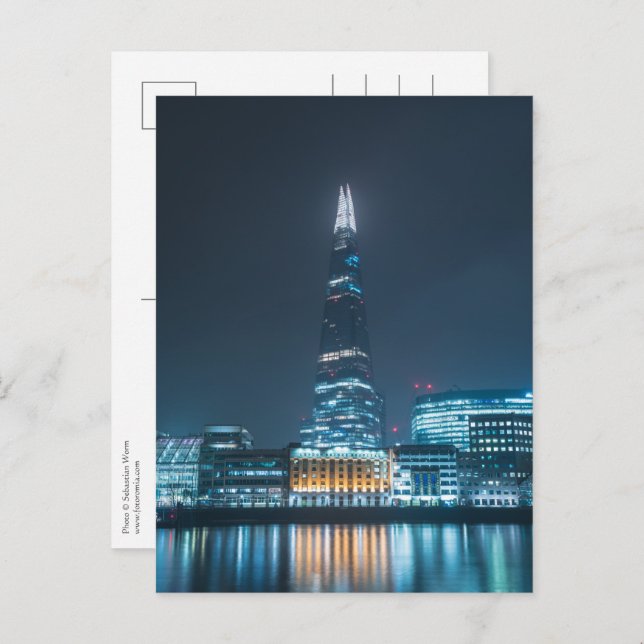 Cartão Postal Londres à noite (Frente/Verso)