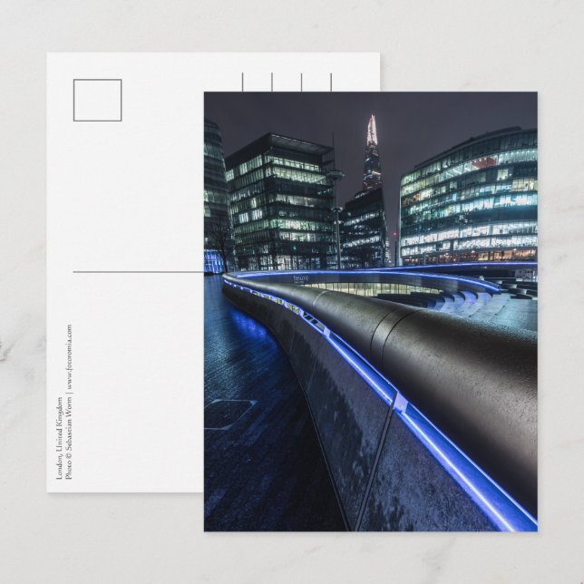 Cartão Postal Londres à noite (Frente/Verso)